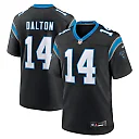 Zennovawear Men's Carolina Panthers Andy Dalton Black Team Game Jersey