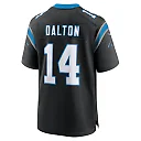 Zennovawear Men's Carolina Panthers Andy Dalton Black Team Game Jersey