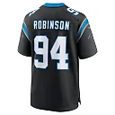 Zennovawear Men's Carolina Panthers A'Shawn Robinson Black Game Jersey