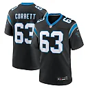 Zennovawear Men's Carolina Panthers Austin Corbett Black Team Game Jersey