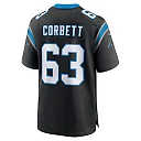 Zennovawear Men's Carolina Panthers Austin Corbett Black Team Game Jersey
