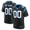 Zennovawear Men's Carolina Panthers Black Custom Game Jersey