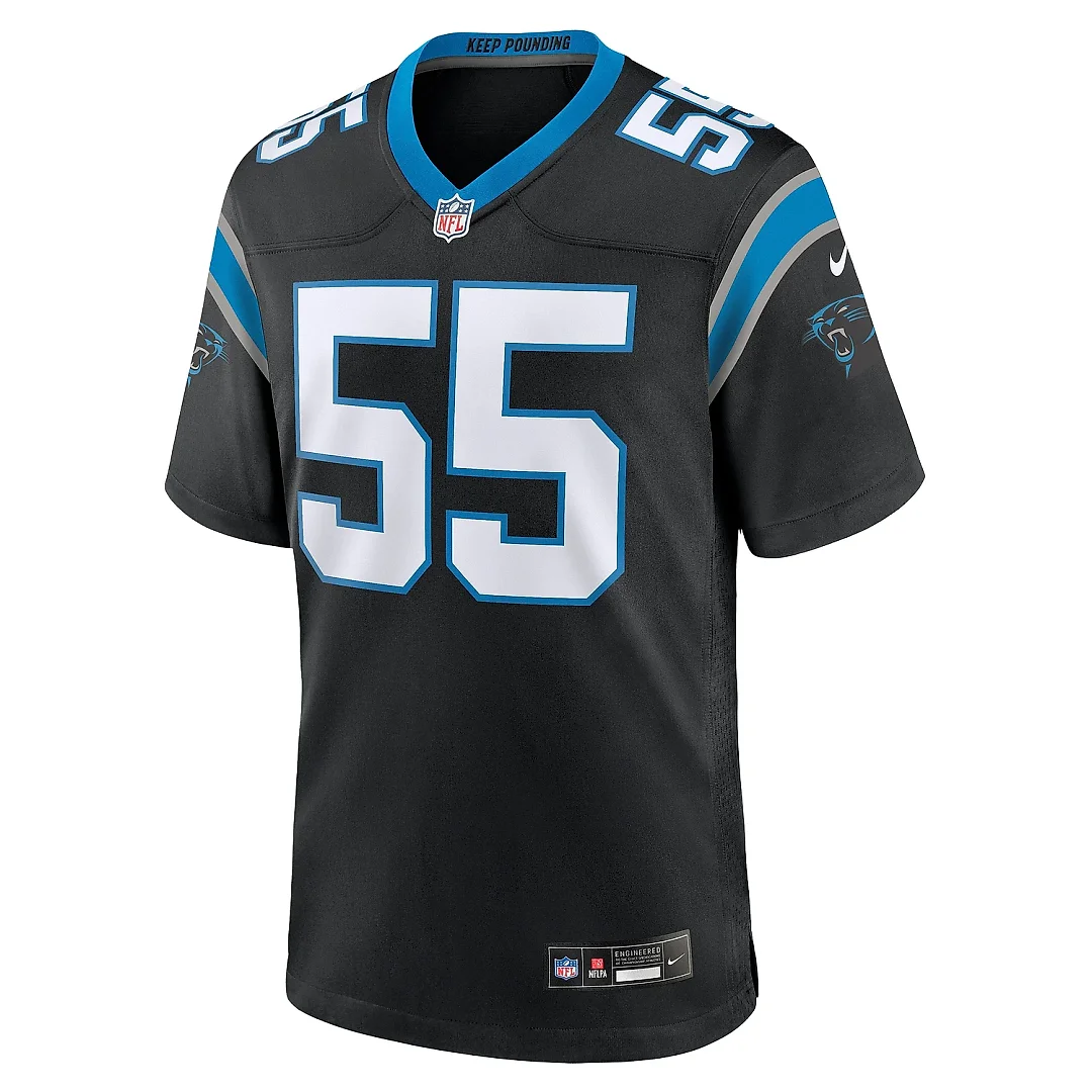 Zennovawear Men's Carolina Panthers Blake Martinez Black Game Jersey