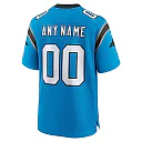 Zennovawear Men's Carolina Panthers Blue Alternate Custom Game Jersey