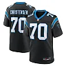 Zennovawear Men's Carolina Panthers Brady Christensen Black Team Game Jersey
