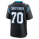 Zennovawear Men's Carolina Panthers Brady Christensen Black Team Game Jersey