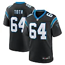 Zennovawear Men's Carolina Panthers Brett Toth Black Game Jersey