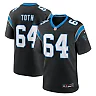 Zennovawear Men's Carolina Panthers Brett Toth Black Game Jersey