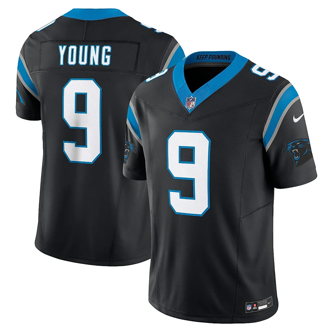Zennovawear Men's Carolina Panthers Bryce Young Black Vapor F.U.S.E. Limited Jersey
