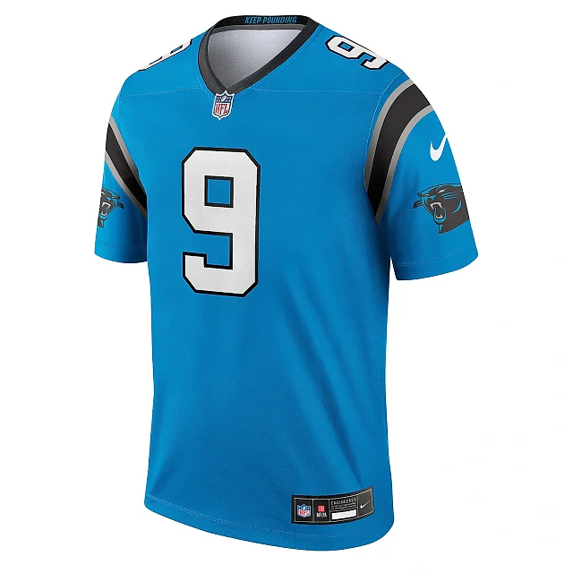 Zennovawear Men's Carolina Panthers Bryce Young Blue Alternate Legend Player Performance Top