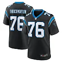 Zennovawear Men's Carolina Panthers Calvin Throckmorton Black Team Game Jersey