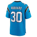 Zennovawear Men's Carolina Panthers Chuba Hubbard Blue Alternate Game Jersey