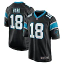 Zennovawear Men's Carolina Panthers Damiere Byrd Black Game Player Jersey