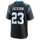 Zennovawear Men's Carolina Panthers Dane Jackson Black Game Jersey