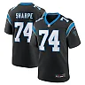 Zennovawear Men's Carolina Panthers David Sharpe Black Team Game Jersey