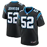 Zennovawear Men's Carolina Panthers DJ Johnson Black Game Jersey