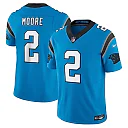 Zennovawear Men's Carolina Panthers D.J. Moore Blue Vapor F.U.S.E. Limited Jersey