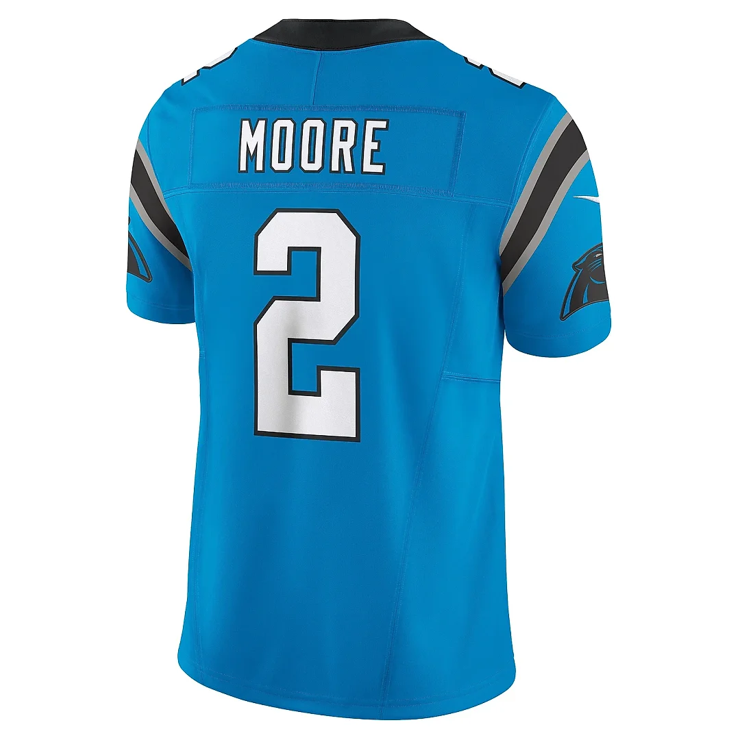 Zennovawear Men's Carolina Panthers D.J. Moore Blue Vapor F.U.S.E. Limited Jersey