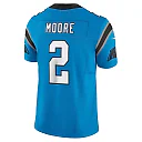 Zennovawear Men's Carolina Panthers D.J. Moore Blue Vapor F.U.S.E. Limited Jersey
