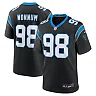 Zennovawear Men's Carolina Panthers D.J. Wonnum Black Game Jersey