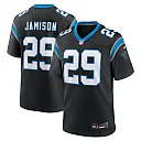 Zennovawear Men's Carolina Panthers D'Shawn Jamison Black Team Game Jersey