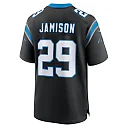 Zennovawear Men's Carolina Panthers D'Shawn Jamison Black Team Game Jersey