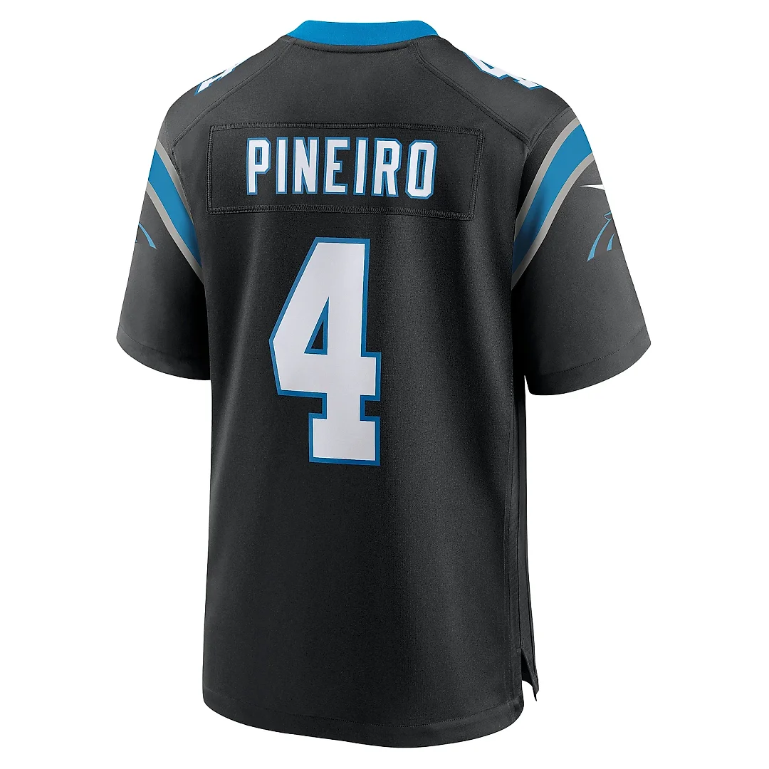 Zennovawear Men's Carolina Panthers Eddy Pineiro Black Team Game Jersey