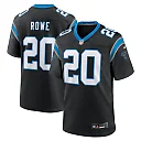 Zennovawear Men's Carolina Panthers Eric Rowe Black Game Jersey