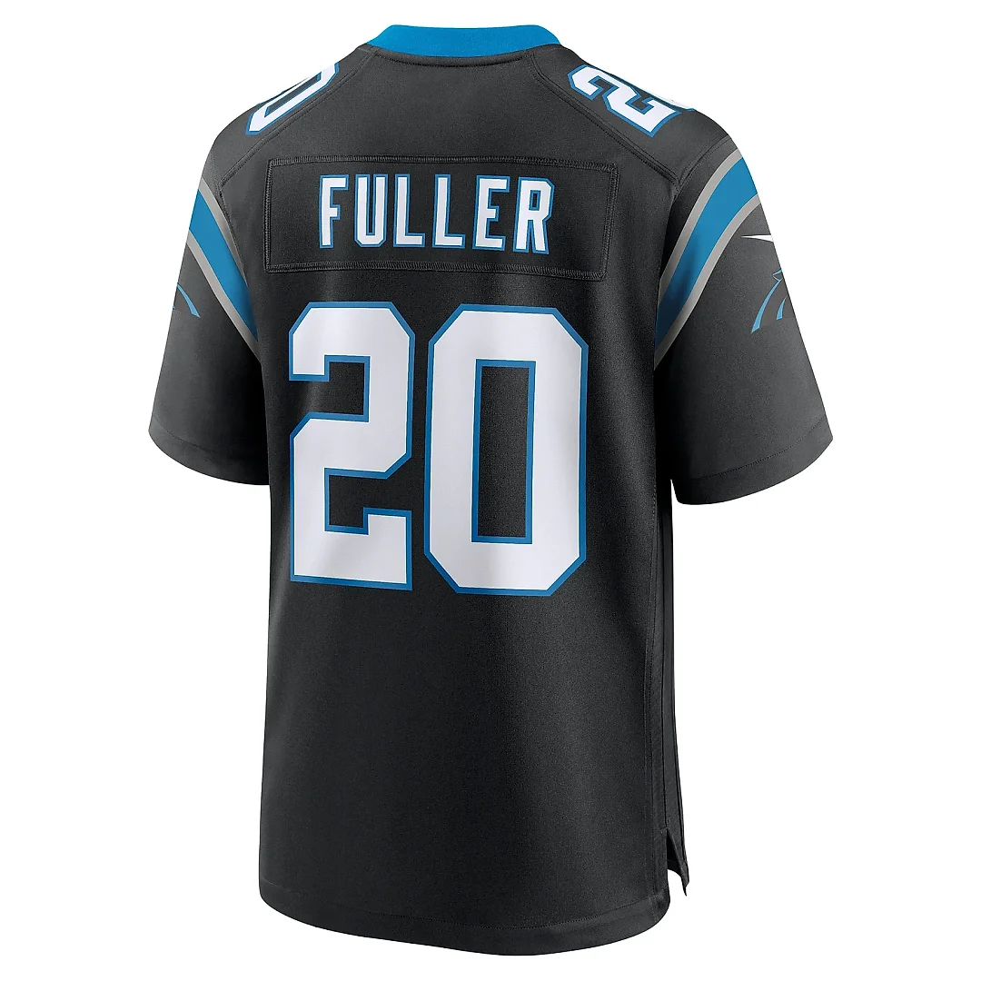 Zennovawear Men's Carolina Panthers Fuller Black Game Jersey