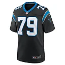 Zennovawear Men's Carolina Panthers Ikem Ekwonu Black Game Jersey