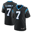 Zennovawear Men's Carolina Panthers Jadeveon Clowney Black Game Jersey