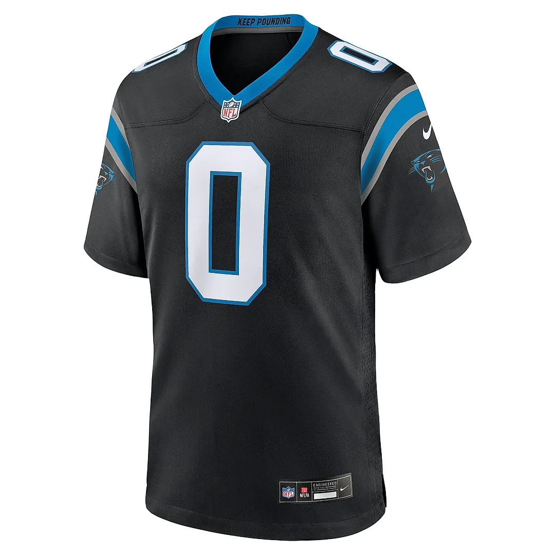 Zennovawear Men's Carolina Panthers Ja'Tavion Sanders Black Game Jersey