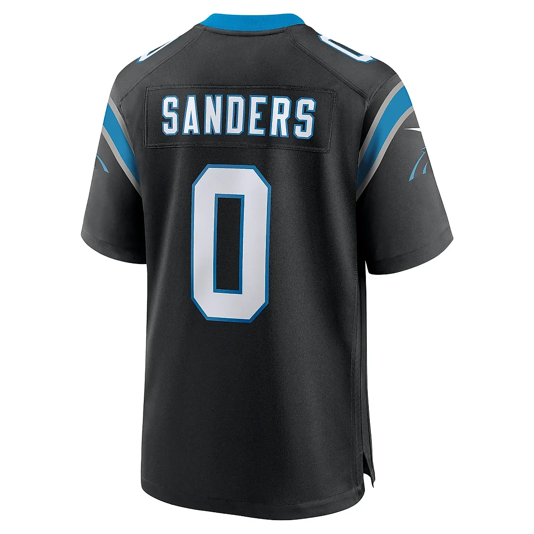 Zennovawear Men's Carolina Panthers Ja'Tavion Sanders Black Game Jersey