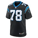 Zennovawear Men's Carolina Panthers Jayden Peevy Black Game Jersey