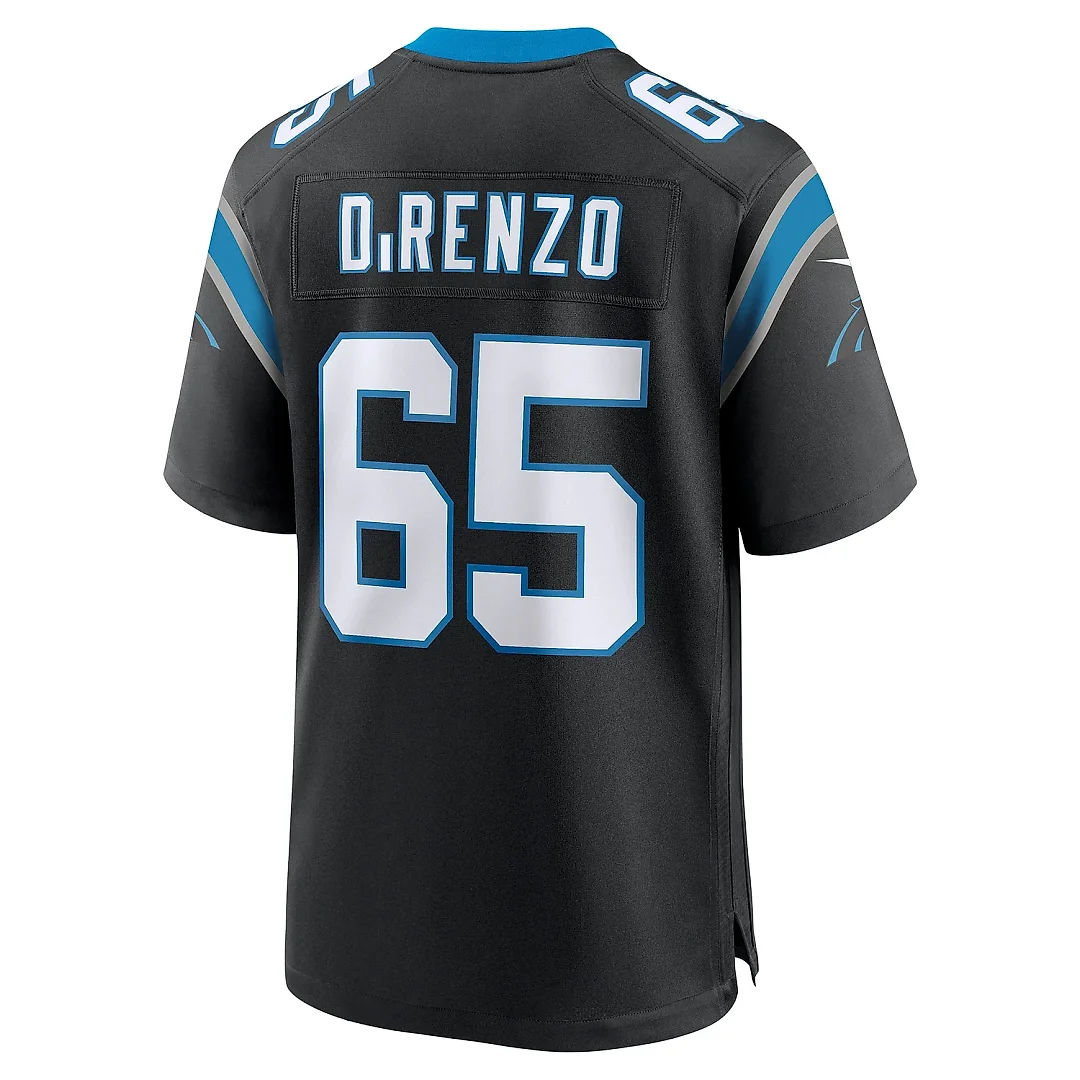 Zennovawear Men's Carolina Panthers J.D. DiRenzo Black Game Jersey
