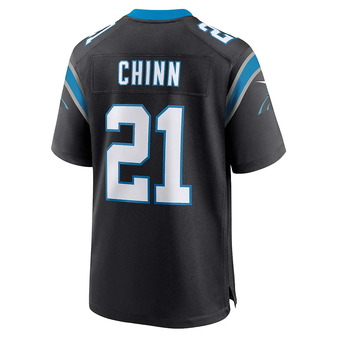 Zennovawear Men's Carolina Panthers Jeremy Chinn Black Game Jersey