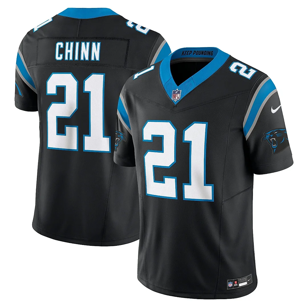Zennovawear Men's Carolina Panthers Jeremy Chinn Black Vapor F.U.S.E. Limited Jersey