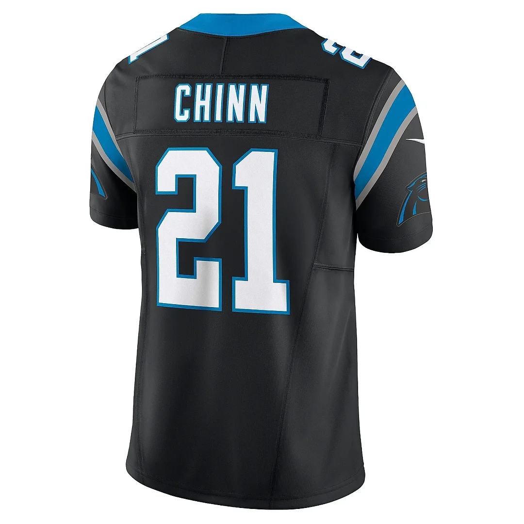 Zennovawear Men's Carolina Panthers Jeremy Chinn Black Vapor F.U.S.E. Limited Jersey