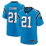 Zennovawear Men's Carolina Panthers Jeremy Chinn Blue Alternate Game Jersey