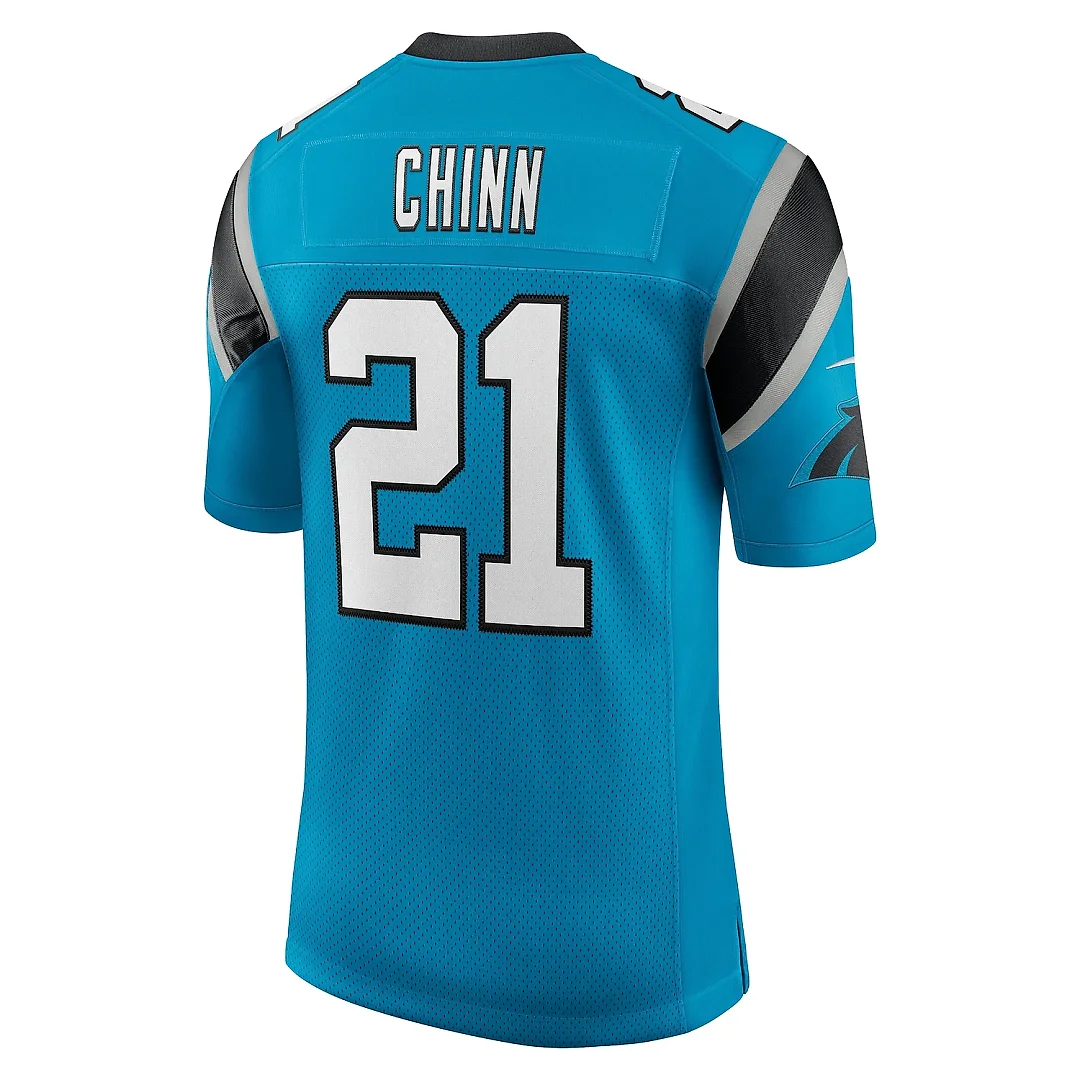 Zennovawear Men's Carolina Panthers Jeremy Chinn Blue Vapor Limited Jersey