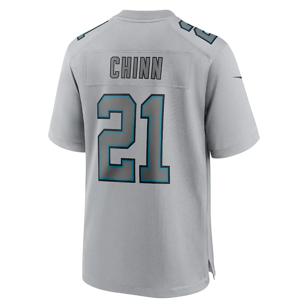 Zennovawear Men's Carolina Panthers Jeremy Chinn Gray Atmosphere Fashion Game Jersey