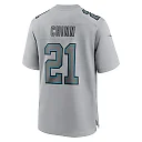 Zennovawear Men's Carolina Panthers Jeremy Chinn Gray Atmosphere Fashion Game Jersey