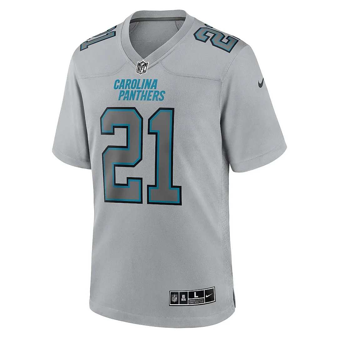 Zennovawear Men's Carolina Panthers Jeremy Chinn Gray Atmosphere Fashion Game Jersey