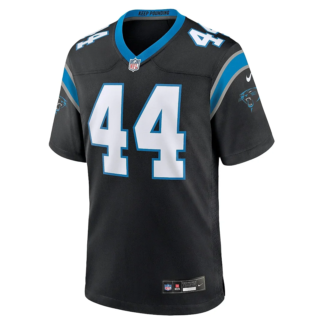 Zennovawear Men's Carolina Panthers J.J. Jansen Black Team Game Jersey
