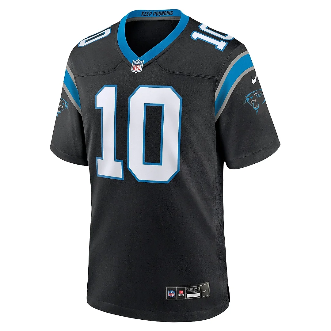 Zennovawear Men's Carolina Panthers Johnny Hekker Black Team Game Jersey