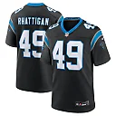 Zennovawear Men's Carolina Panthers Jon Rhattigan Black Game Jersey