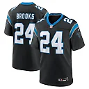 Zennovawear Men's Carolina Panthers Jonathon Brooks Black Game Jersey