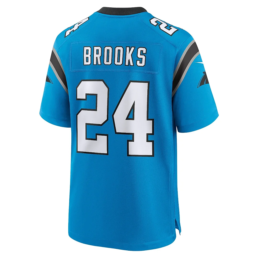 Zennovawear Men's Carolina Panthers Jonathon Brooks Blue Alternate Game Player Jersey