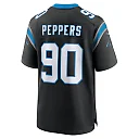 Zennovawear Men's Carolina Panthers Julius Peppers Black Retired Player Game Jersey