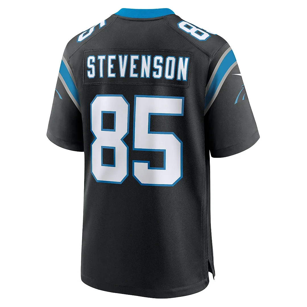 Zennovawear Men's Carolina Panthers Marquez Stevenson Black Team Game Jersey
